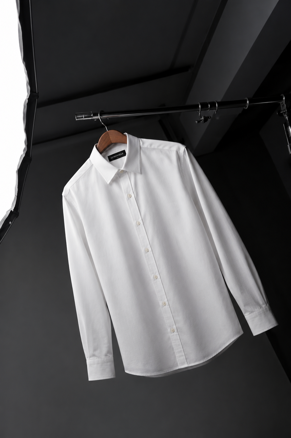 ASTROVOGUE PURE OXFORD COTTON AMERICAN THREADING White