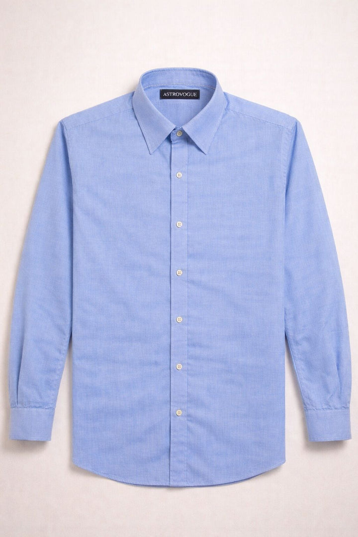 ASTROVOGUE PURE OXFORD COTTON AMERICAN THREADING Blue