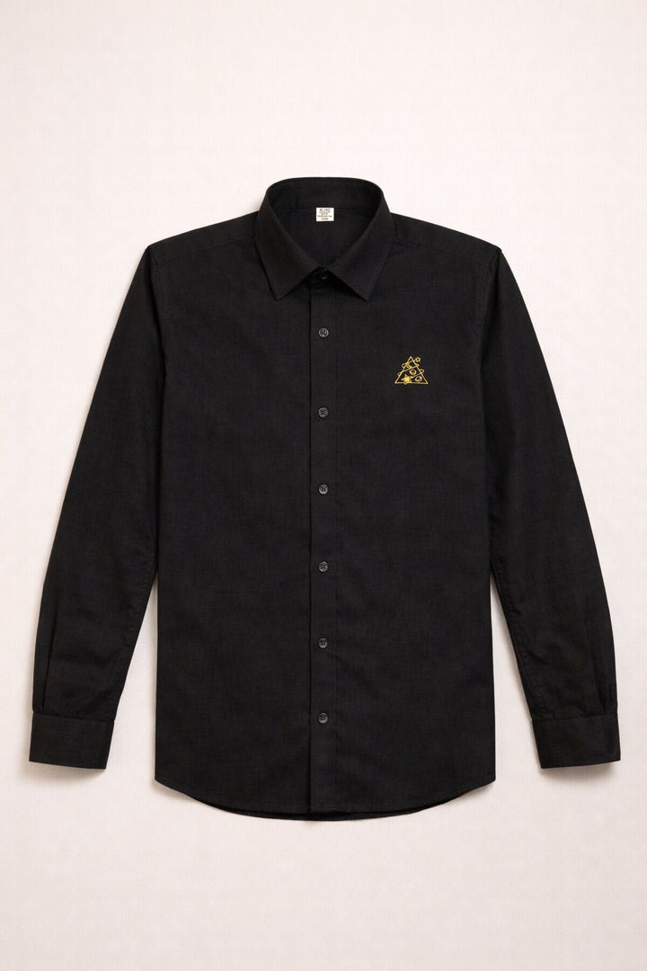 ASTROVOGUE®    LUXE LINEN  shirt for men (Black)