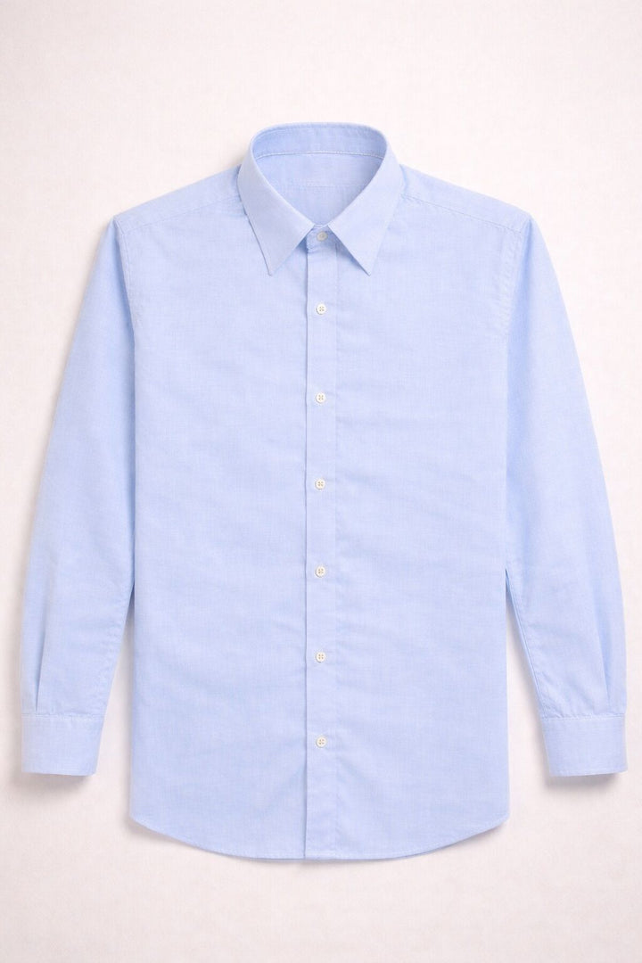ASTROVOGUE PURE OXFORD COTTON AMERICAN THREADING Sky Blue